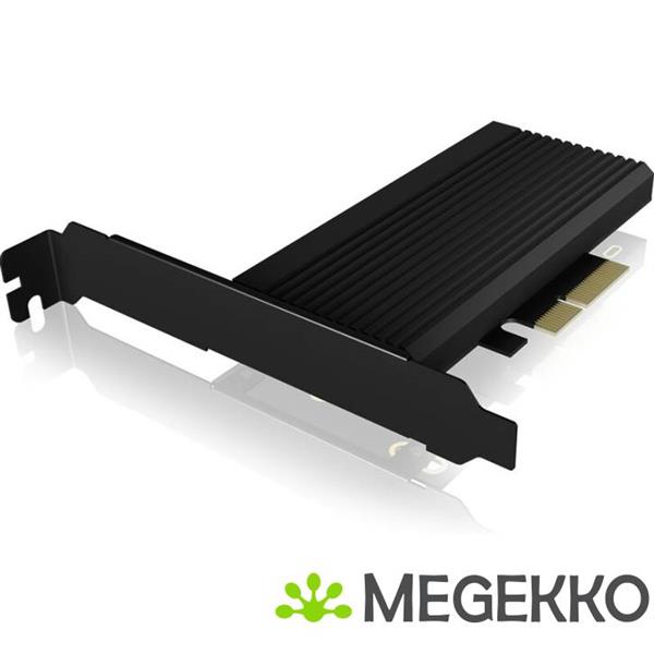 Grote foto icy box ib pci208 hs pcie m.2 kaart met koeling computers en software netwerkkaarten routers en switches