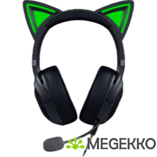 Grote foto razer kraken kitty v2 headset bedraad hoofdband gamen usb type a zwart audio tv en foto koptelefoons