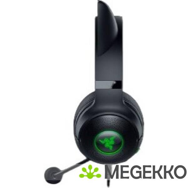 Grote foto razer kraken kitty v2 headset bedraad hoofdband gamen usb type a zwart audio tv en foto koptelefoons