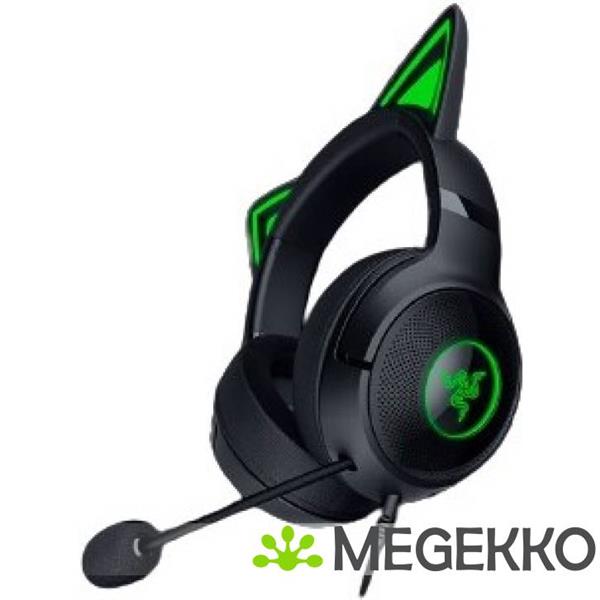 Grote foto razer kraken kitty v2 headset bedraad hoofdband gamen usb type a zwart audio tv en foto koptelefoons