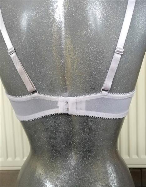 Grote foto romantische witte doorzichtige bh 65c tot 80c kleding dames ondergoed en lingerie