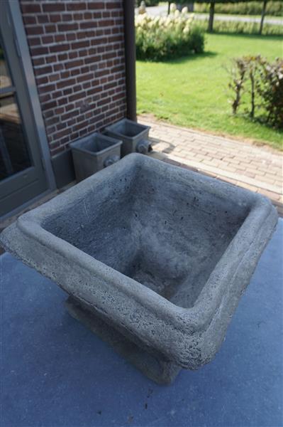 Grote foto franse bloempot bloembak beton b42xh30 cm huis en inrichting woningdecoratie