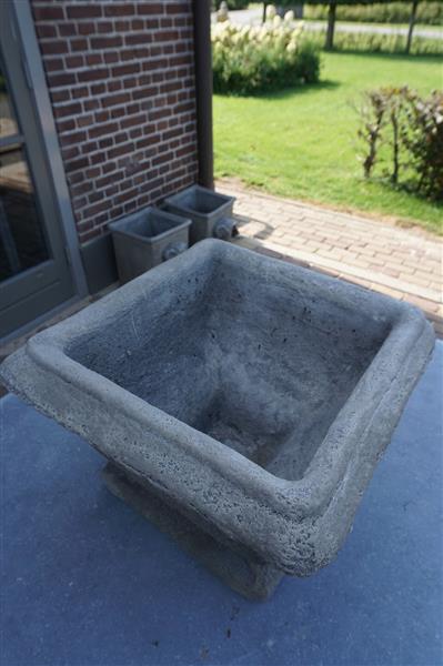 Grote foto franse bloempot bloembak beton b42xh30 cm huis en inrichting woningdecoratie