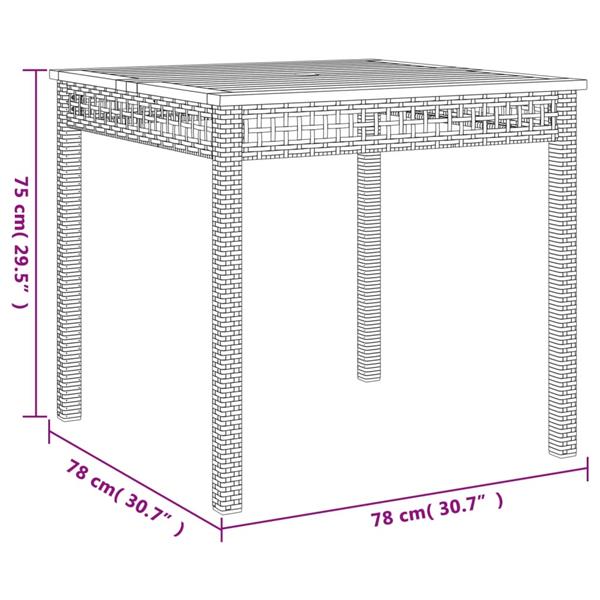 Grote foto vidaxl 3 delige tuinset met kussens poly rattan beige tuin en terras tuinmeubelen