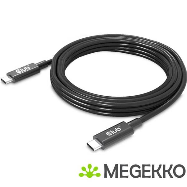 Grote foto club3d usb4 gen3x2 type c bi directional cable computers en software overige computers en software