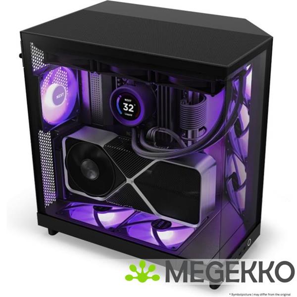 Grote foto nzxt h6 flow rgb black computers en software behuizingen en kasten