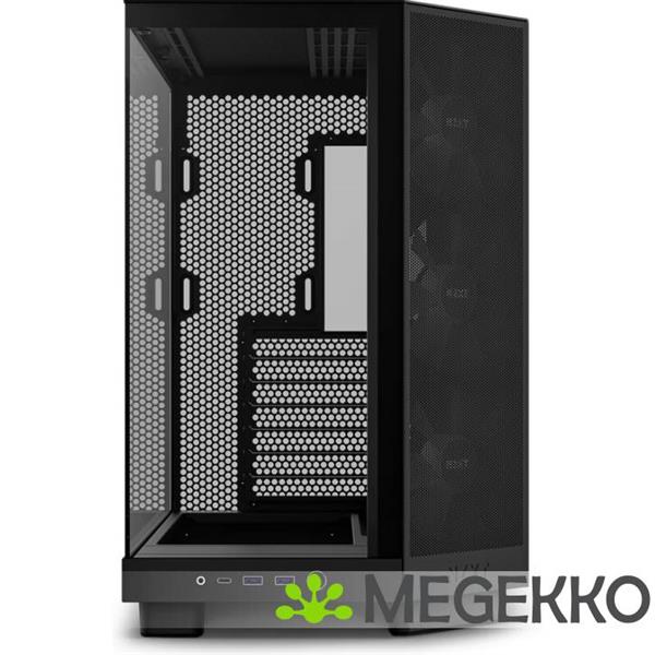 Grote foto nzxt h6 flow rgb black computers en software behuizingen en kasten