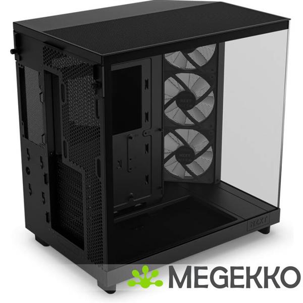 Grote foto nzxt h6 flow rgb black computers en software behuizingen en kasten