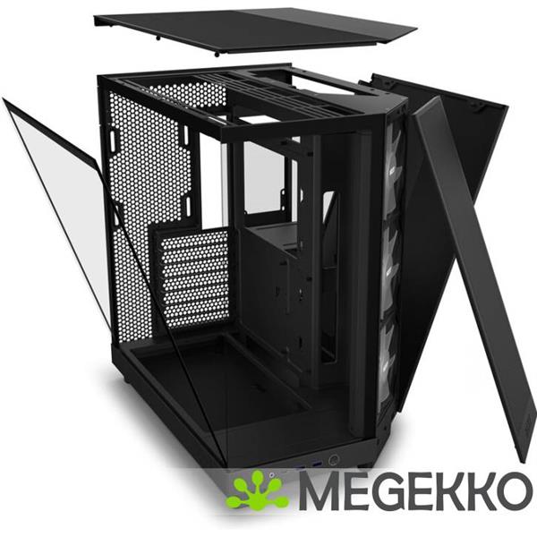 Grote foto nzxt h6 flow rgb black computers en software behuizingen en kasten