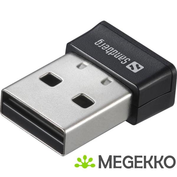 Grote foto sandberg micro wifi dongle 650 mbit s computers en software netwerkkaarten routers en switches