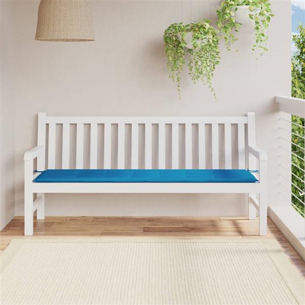 Grote foto vidaxl tuinbankkussen 180x50x3 cm oxford stof blauw huis en inrichting woningdecoratie