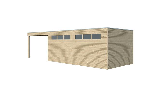 Grote foto houten garage 7211 ext 300 imp 810x 30x216 cm tuin en terras tuinhuisjes en blokhutten