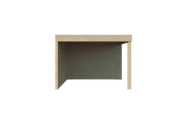 Grote foto houten garage 7211 ext 300 imp 810x 30x216 cm tuin en terras tuinhuisjes en blokhutten