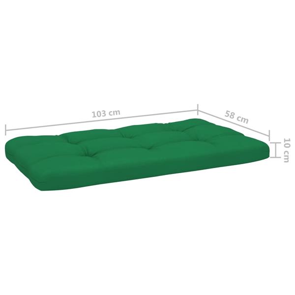 Grote foto vidaxl tweezitsbank pallet met kussens grijs ge mpregneerd grenenhout tuin en terras tuinmeubelen