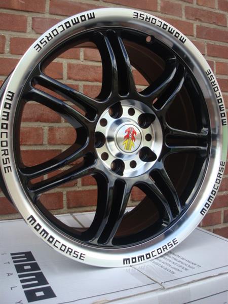 Grote foto 17 inch momo corse black 5x112 auto onderdelen banden en velgen