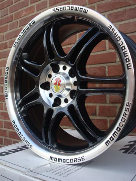 Grote foto 17 inch momo corse black 5x112 auto onderdelen banden en velgen