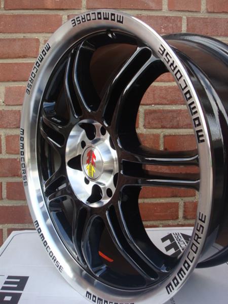 Grote foto 17 inch momo corse black 5x112 auto onderdelen banden en velgen