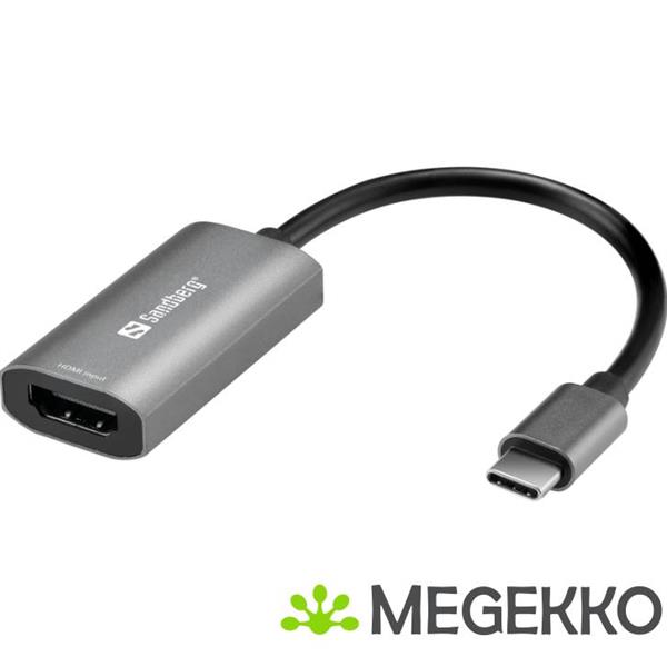 Grote foto sandberg hdmi capture link to usb c computers en software netwerkkaarten routers en switches