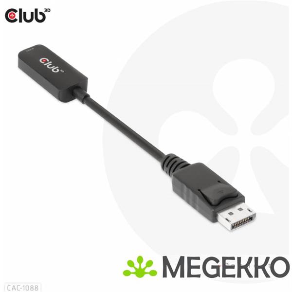 Grote foto club3d displayport1.4 to hdmi 4k120hz 8k60hz hdr active adapter m f computers en software overige computers en software