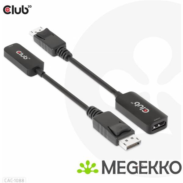 Grote foto club3d displayport1.4 to hdmi 4k120hz 8k60hz hdr active adapter m f computers en software overige computers en software