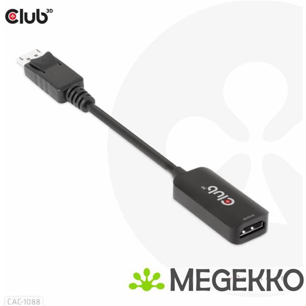 Grote foto club3d displayport1.4 to hdmi 4k120hz 8k60hz hdr active adapter m f computers en software overige computers en software