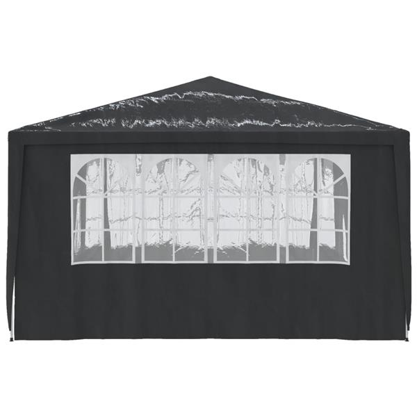 Grote foto vidaxl partytent met zijwanden professioneel 90 g m 4x4 m antraciet tuin en terras overige tuin en terras