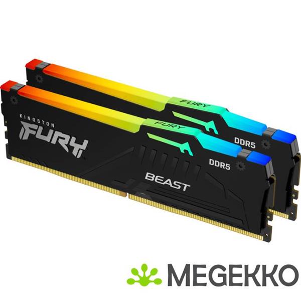 Grote foto kingston ddr5 fury beast rgb 2x16gb 6000 computers en software overige computers en software