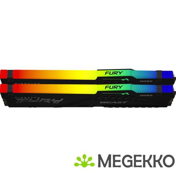 Grote foto kingston ddr5 fury beast rgb 2x16gb 6000 computers en software overige computers en software