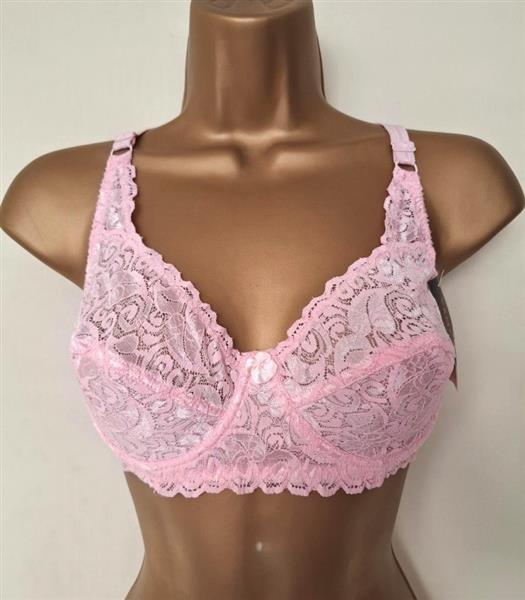 Grote foto elegante roze bh volledig in kant 75d en 85d kleding dames ondergoed en lingerie