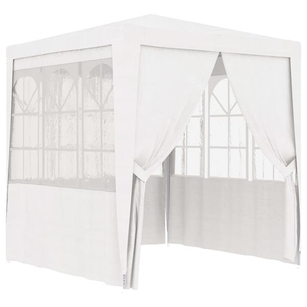 Grote foto vidaxl partytent met zijwanden professioneel 90 g m 2 5x2 5 m wit tuin en terras overige tuin en terras