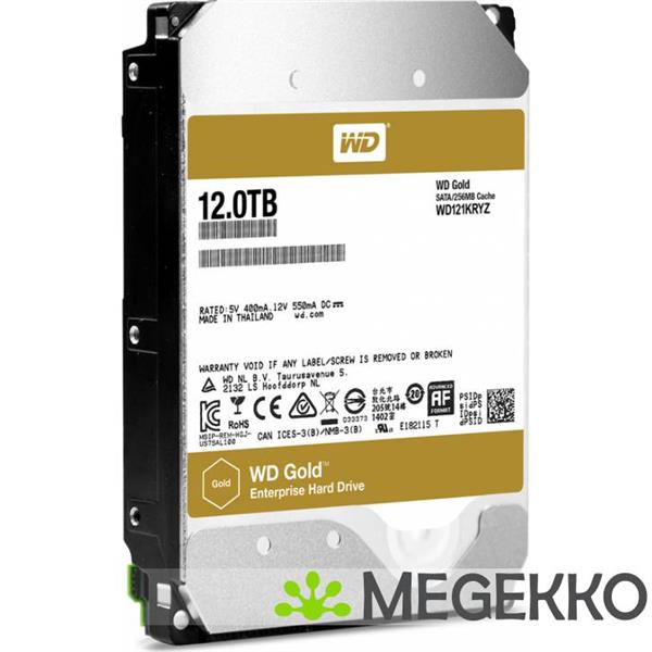 Grote foto wd hdd 3.5 12tb s ata3 wd121kryz gold computers en software overige computers en software