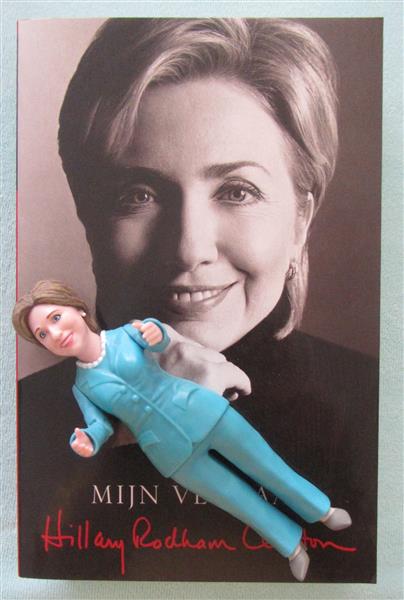 Grote foto hillary rodham clinton mini figuurtje boeken politiek en maatschappij