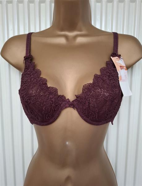 Grote foto bh in prachtige aubergine kant 70b en 75b kleding dames ondergoed en lingerie merkkleding