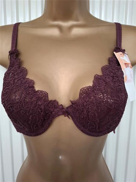 Grote foto bh in prachtige aubergine kant 70b en 75b kleding dames ondergoed en lingerie merkkleding