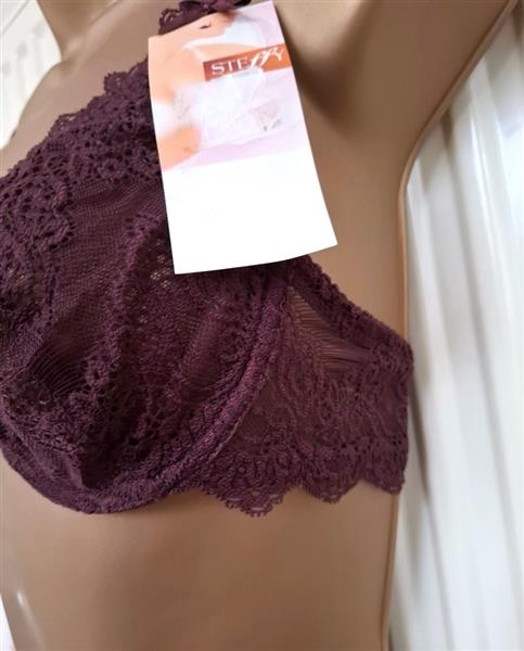 Grote foto bh in prachtige aubergine kant 70b en 75b kleding dames ondergoed en lingerie merkkleding