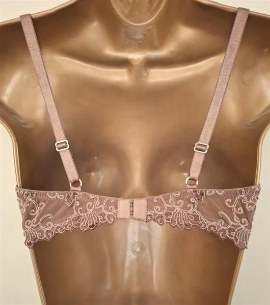 Grote foto chique bh in prachtige mokka kleurige kant 80c kleding dames ondergoed en lingerie