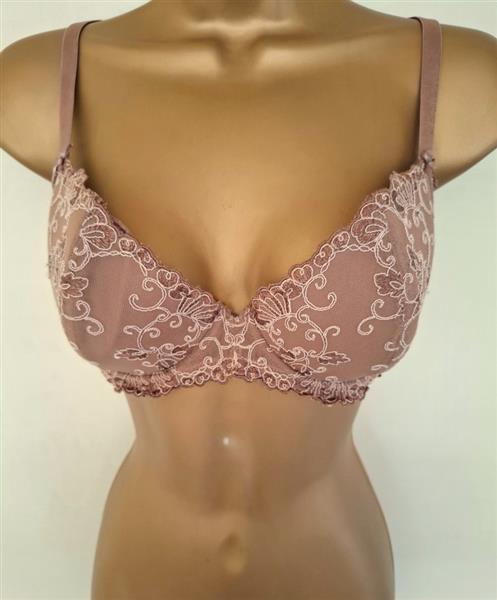 Grote foto chique bh in prachtige mokka kleurige kant 80c kleding dames ondergoed en lingerie