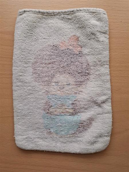 Grote foto vintage originele monchhichi handdoek 1975 verzamelen beren