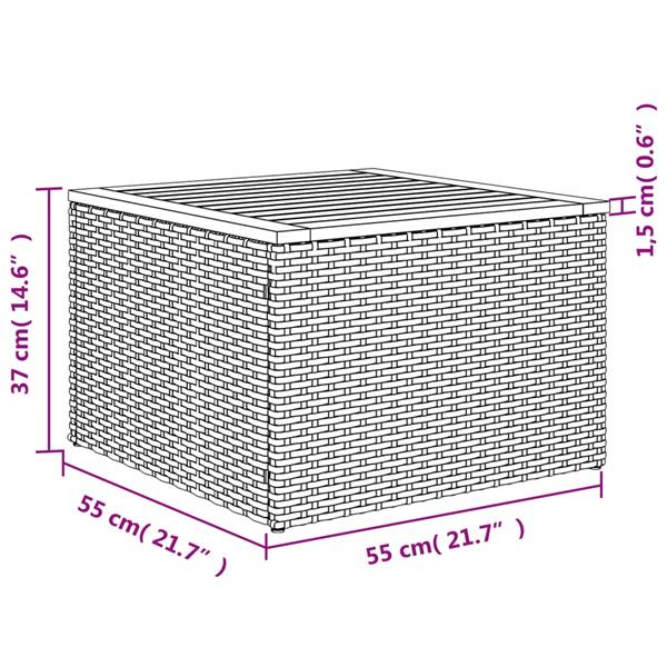 Grote foto vidaxl 6 delige loungeset met kussens poly rattan grijs tuin en terras tuinmeubelen