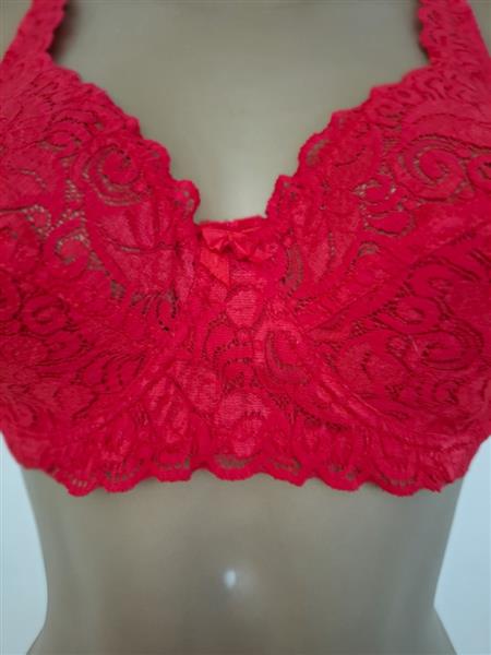 Grote foto prachtige donkerrode bh in kant 75d kleding dames ondergoed en lingerie