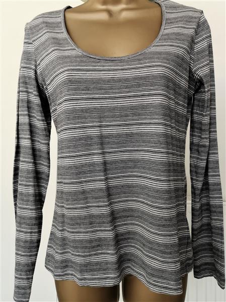 Grote foto zwart witte longsleeve van mexx medium kleding dames blouses en tunieken