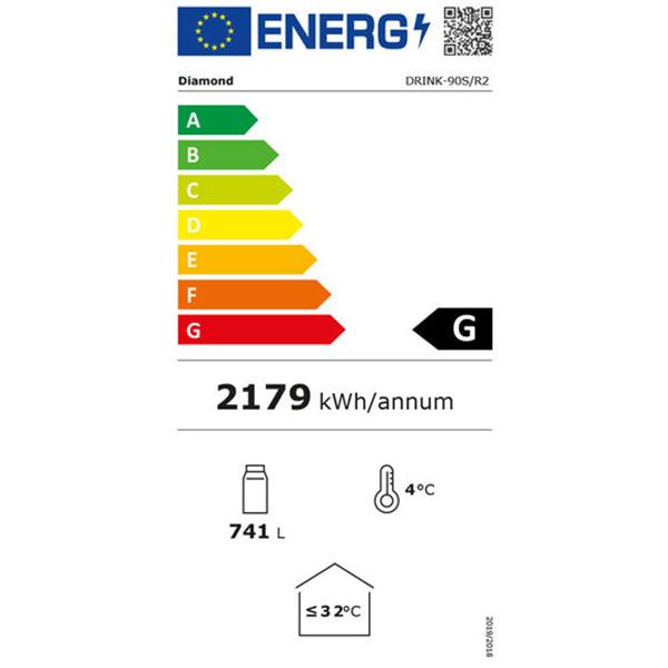 Grote foto vitrinekast positieve t amp 176 geventileerd 760l. 2 schuifdeuren met lichtbak diamond dri diversen overige diversen