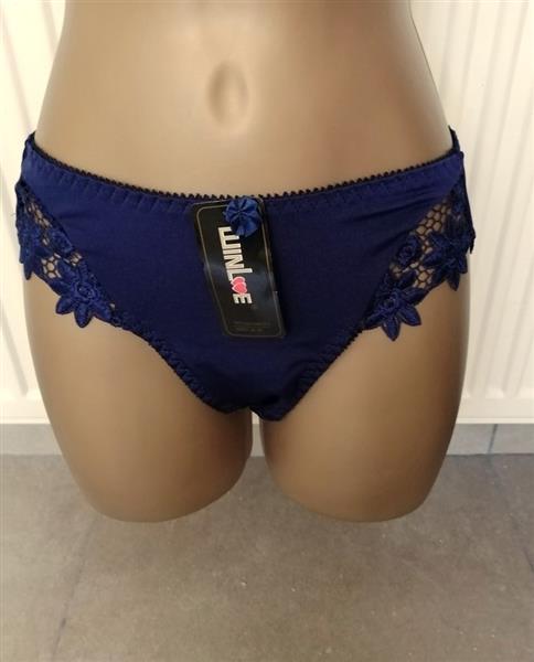 Grote foto bh met slip in prachtig marineblauw voor d cups kleding dames ondergoed en lingerie