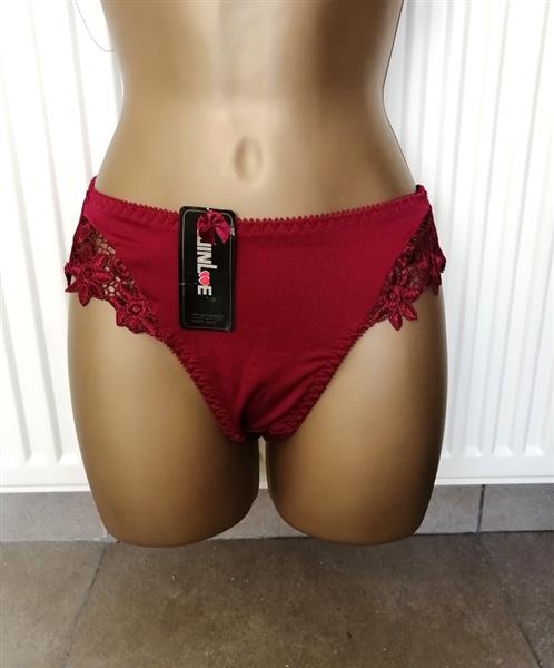 Grote foto doorzichtige bh met slip in chique wijnrode kleur kleding dames ondergoed en lingerie