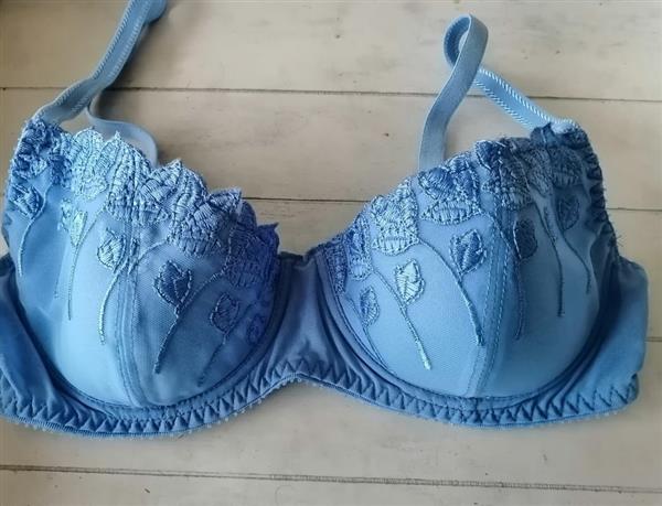 Grote foto chique hemelsblauwe bh van extreme lingerie 80b kleding dames ondergoed en lingerie merkkleding