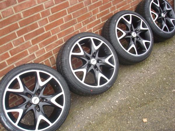 Grote foto 18 aez y spoke black velgen en banden steek 5x112 auto onderdelen banden en velgen