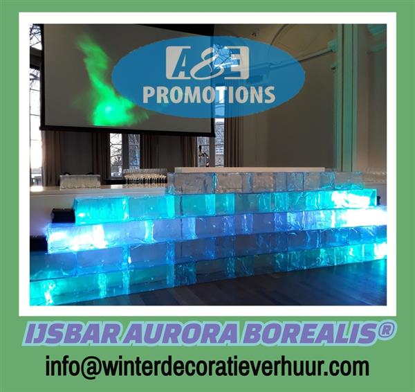 Grote foto frozen effect props verhuur ijsbar lounge diversen kerst