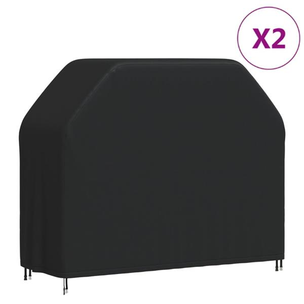 Grote foto vidaxl barbecuehoezen 2 st 147x61x112 cm 420d oxford stof tuin en terras tuinmeubelen