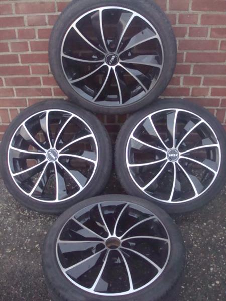 Grote foto 17 inch originele black velgen en banden 5x100 auto onderdelen banden en velgen