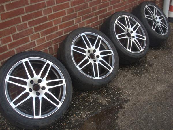 Grote foto 18 inch audi rs4 blechk velgen en banden 5x112 auto onderdelen banden en velgen